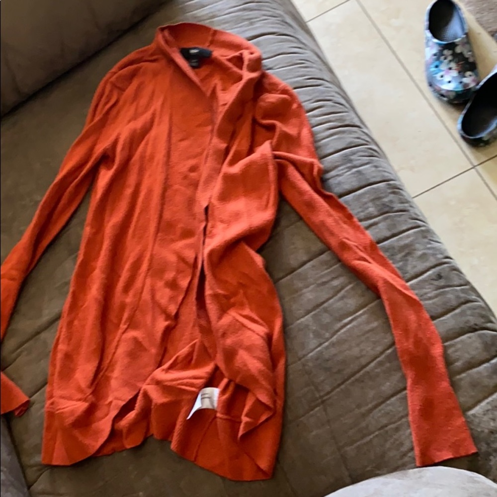 Burnt orange cardigan